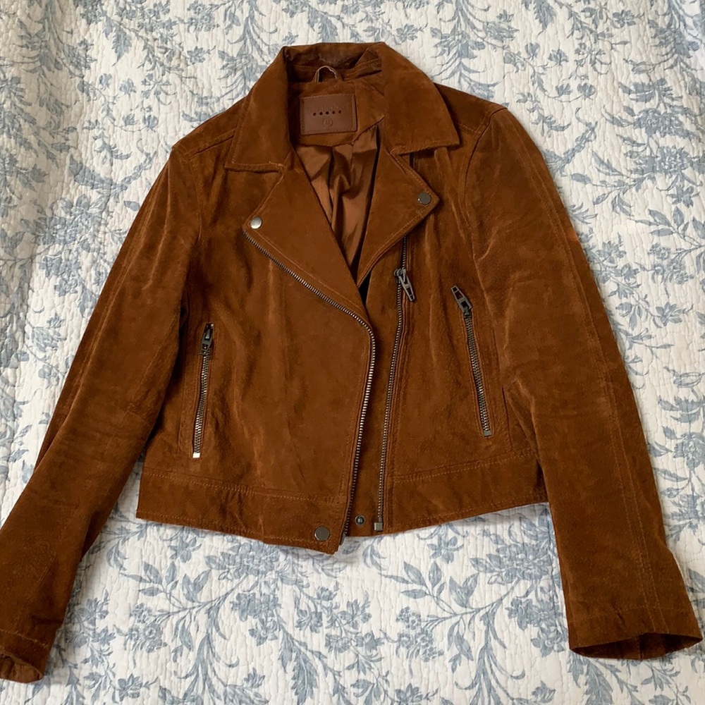 BLANKNYC Suede Moto Jacket